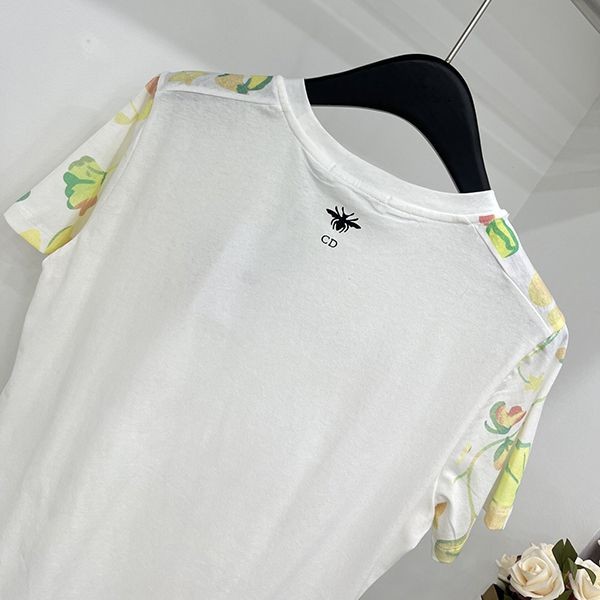 ギフトに最適♪ディオール コットン Tシャツ 偽物 半袖 deq35006